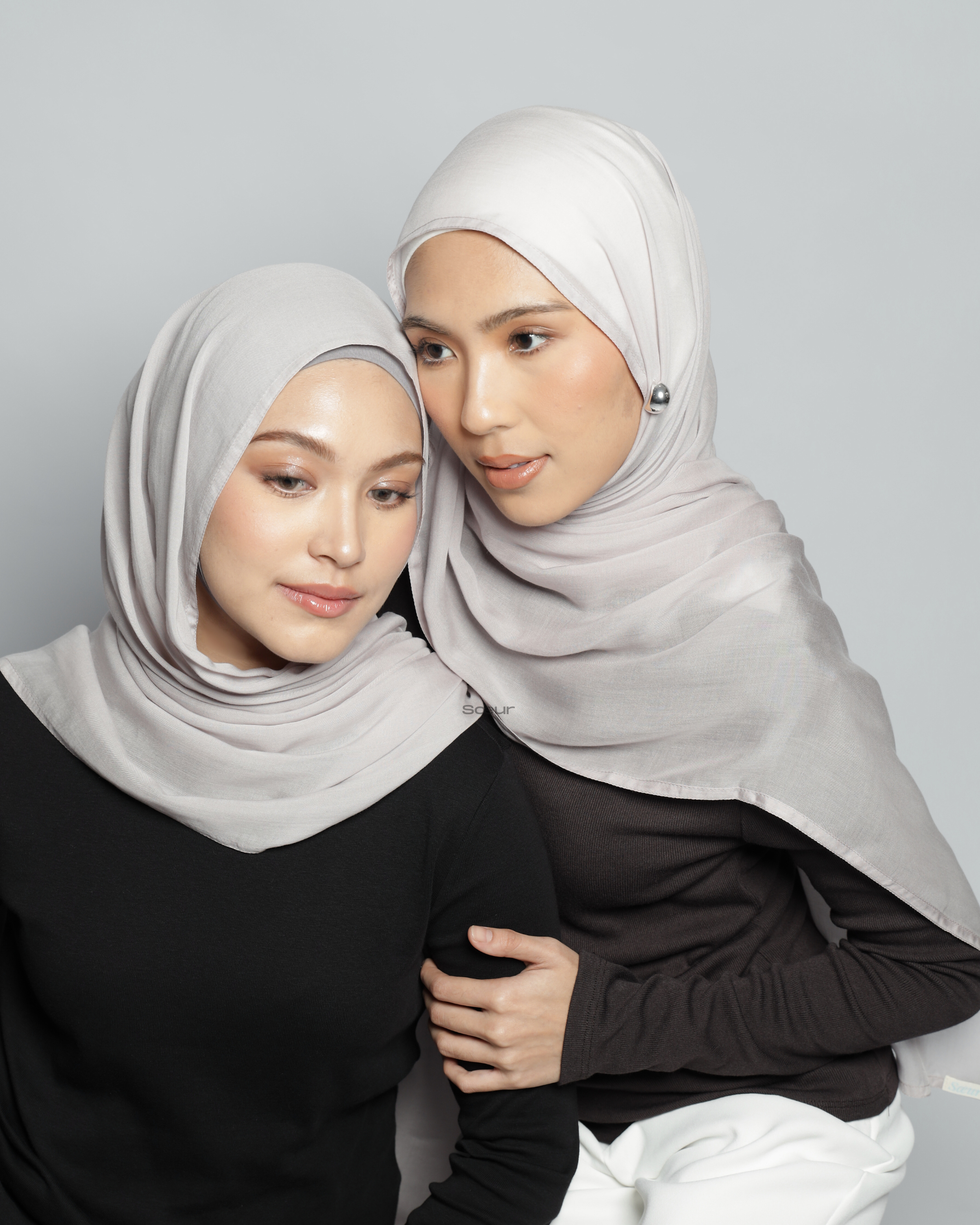 Tencel Lyocell pashmina in Ash