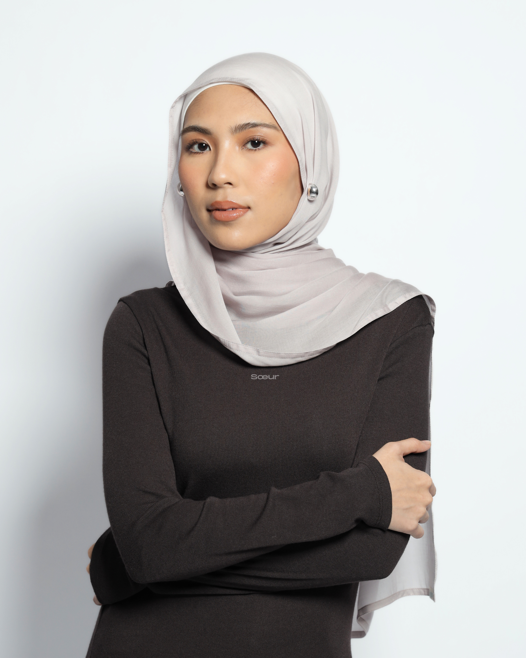 Tencel Lyocell pashmina in Ash